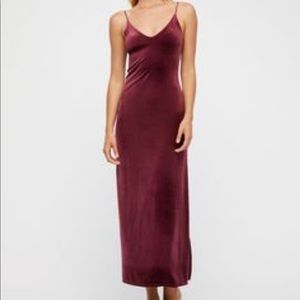 Free People Velvet Meow Meow Slip Sz M